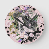 Fairy Tales Slipper Runde Wanduhr (Vorderseite)