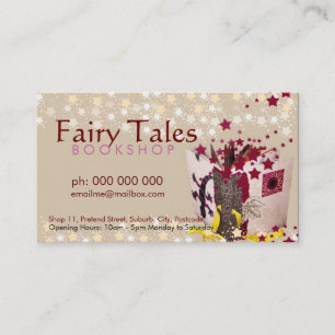Fairy Tales & Stars Bookshop Business Card Visitenkarte