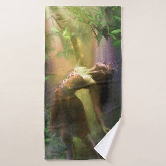 FAIRY TANZEN IM LIMONEN LICHT BADEHANDTUCH (Badehandtuch)