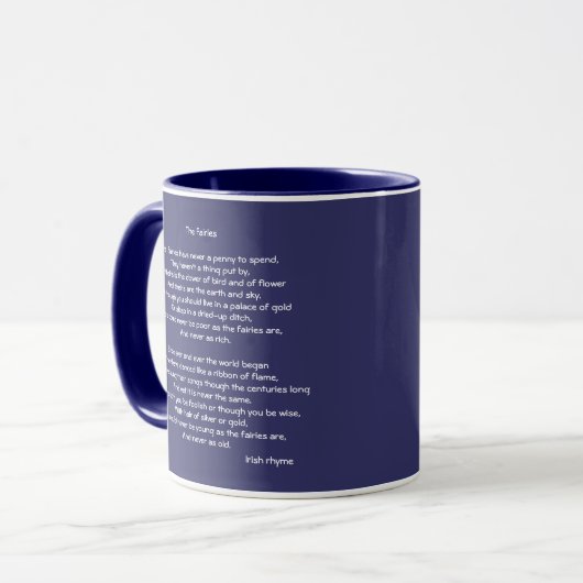 Fairy-Tasse mit irischem Rhyme Tasse (Vorderseite Links)