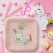 Fairy Tea Party Babydusche Dekoration Personalisie Pappteller (Party)