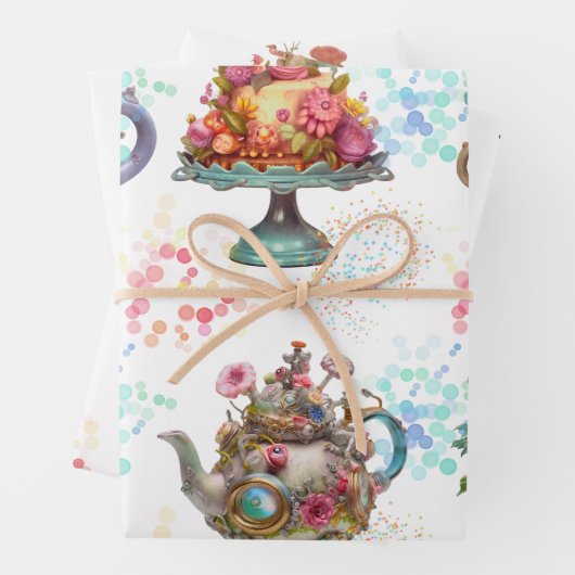 Fairy Tea Party Geschenkpapier Set (Beispiel)