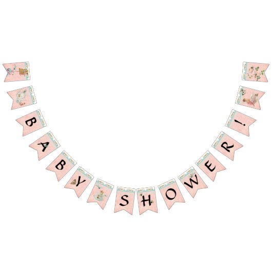 Fairy Tea Party Niedlich Girl Baby Dusche Party De Wimpelkette (Alle)