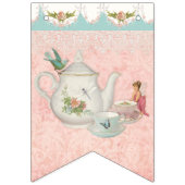 Fairy Tea Party Niedlich Girl Baby Dusche Party De Wimpelkette (Zweite Fahne)