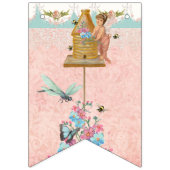 Fairy Tea Party Niedlich Girl Baby Dusche Party De Wimpelkette (Erste Fahne)