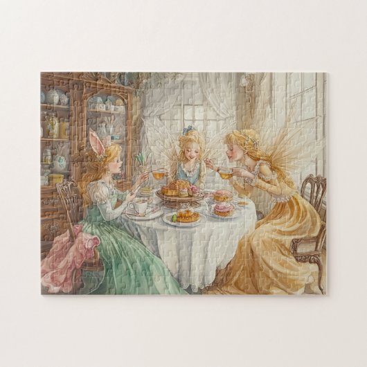 Fairy Tea Party Spring Enchanted Sweets Magic Puzzle (Horizontal)