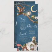 Fairy Tee Party Flat Menu Menükarte (Vorne/Hinten)