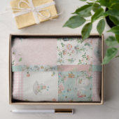 Fairy Tee Party Floral Pink Roses Baby Kinderzimme Seidenpapier (Geschenk)