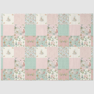 Fairy Tee Party Floral Pink Roses Baby Kinderzimme Seidenpapier