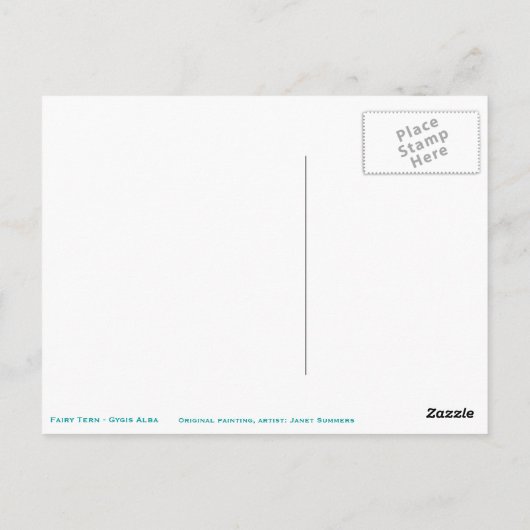 Fairy Terns Postkarte (Rückseite)
