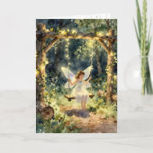 Fairy Themed | Thinking About You Karte (Vorderseite)