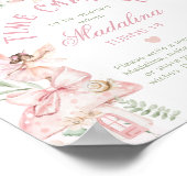 Fairy Time Capsule Whimsical Pink Arch Birthday Poster (Ecke)