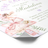 Fairy Time Capsule Whimsical Purple Birthday Poster (Ecke)