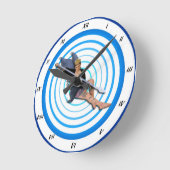 Fairy Time Runde Wanduhr (Winkel)