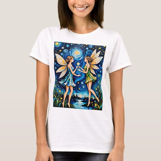 Fairy to Shirt Dreamland Starry Night T-Shirt (Vorderseite)