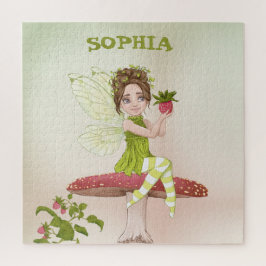 Fairy Toadstool Dark Hair Niedlich Personal Puzzle
