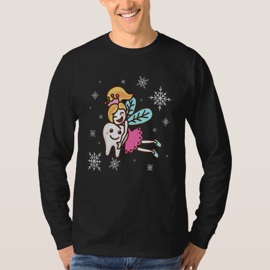 Fairy Tooth Hugging Tooth Dentistry Dentist T-Shirt (Vorderseite)