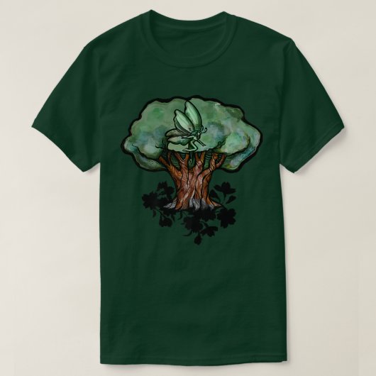 Fairy Tree Kunst, Dichtung und Musik T-Shirt (Design vorne)