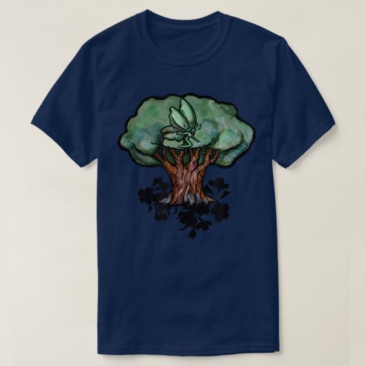 Fairy Tree Kunst, Dichtung und Musik T-Shirt (Design vorne)
