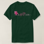Fairy Tribal Artwork T Hibiskus und Feen T-Shirt (Design vorne)