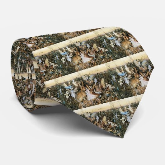 Fairy Twilight von John Anster Fitzgerald Krawatte (Gerollt)