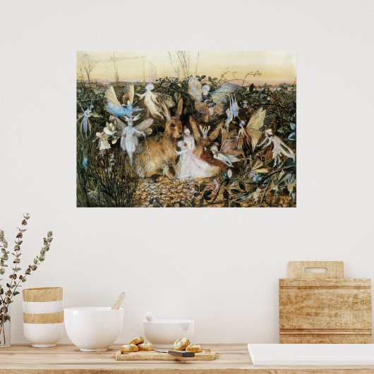 Fairy Twilight von John Anster Fitzgerald Poster (Küche)