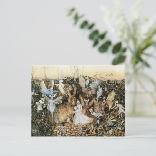 Fairy Twilight von John Anster Fitzgerald Postkarte (Stehend Vorderseite)