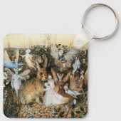 Fairy Twilight von John Anster Fitzgerald Schlüsselanhänger (Rückseite)