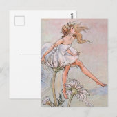 Fairy über eine Blume von Florence Anderson Postkarte (Vorne/Hinten)