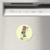 Fairy und Brier Rose Vintag Valentine Magnet (In Situ (Geschirrspüler))