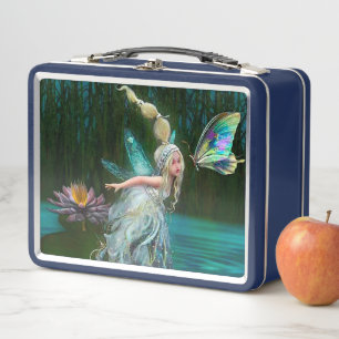Fairy und Butterfly Metall Lunch Box