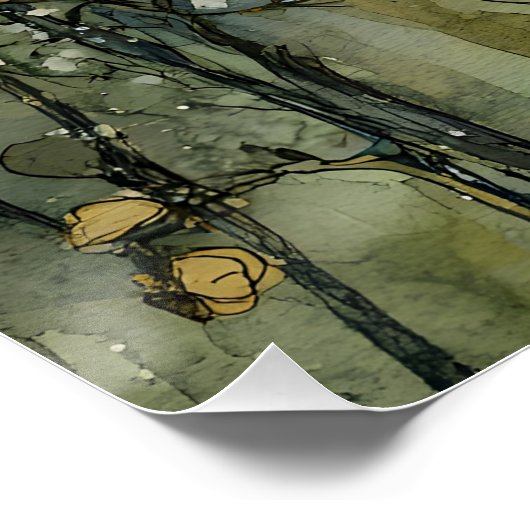 Fairy und Crescent Moon Poster (Ecke)