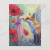 Fairy und ein Fuchs Postkarte (Vorderseite)