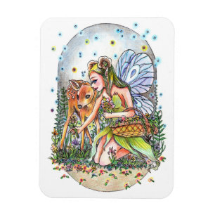 Fairy und Fawn Magnet
