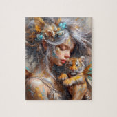 Fairy und ihr Baby Tiger Fairy Puzzle (Vertikal)