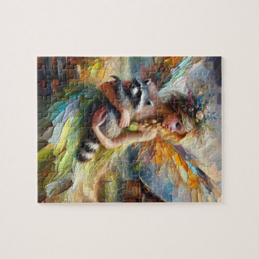 Fairy und ihr Begleiter Raccoon Puzzle (Horizontal)