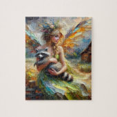 Fairy und ihr Begleiter Raccoon Puzzle (Vertikal)