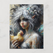 Fairy und ihr Buff Chicken Postkarte (Vorderseite)