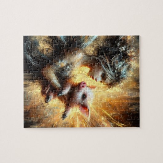 Fairy und ihr Piglet Puzzle (Horizontal)