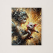 Fairy und ihr Piglet Puzzle (Vertikal)