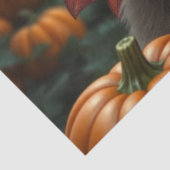 Fairy und ihre Katze, Halloween. Seidenpapier (Ausschnitt)