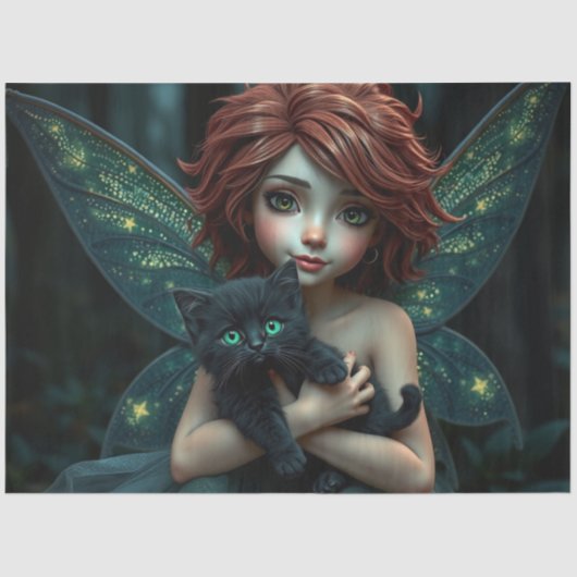 Fairy und ihre Katze, Seidenpapier (Vorderseite)