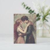 Fairy und Pan in Liebe Postkarte (Stehend Vorderseite)
