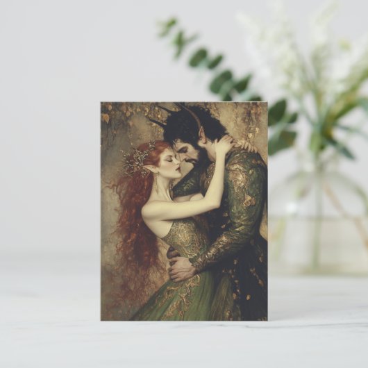 Fairy und Pan Postkarte (Stehend Vorderseite)