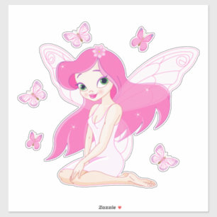 Fairy und Schmetterlinge Aufkleber