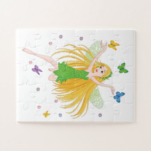 Fairy und Schmetterlinge Puzzle (Horizontal)