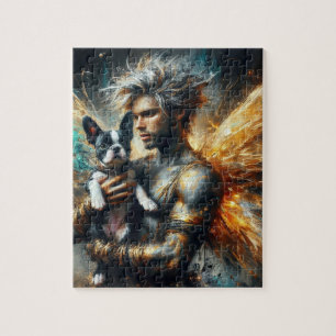 Fairy und sein Boston Terrier Puppy Puzzle