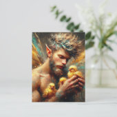 Fairy und seine Buff Chicks Postkarte (Stehend Vorderseite)