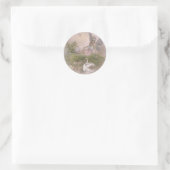Fairy und Swan Runder Aufkleber (Tasche)