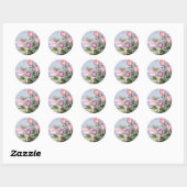 Fairy und Tulips Round Stickers (Blatt)